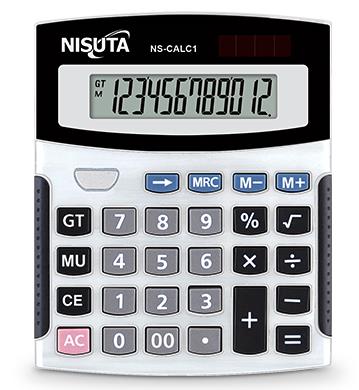 CALCULADORA DIGITAL - 12 DIGITOS - NS-CALC1 - NISUTA